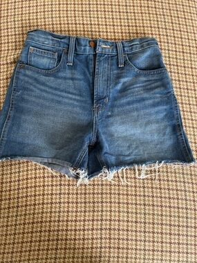 Madewell Denim Jeans with Blue Wash and Brown Stitching